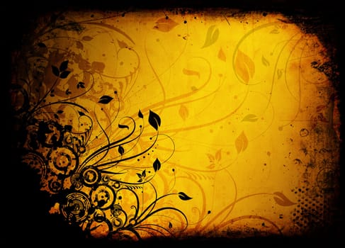 Floral grunge