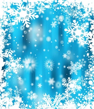 Grunge snowflakes