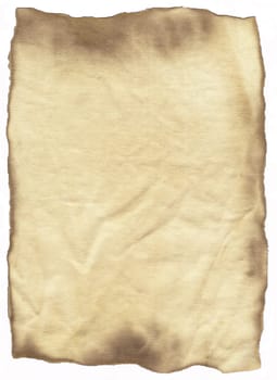 Burnt paper