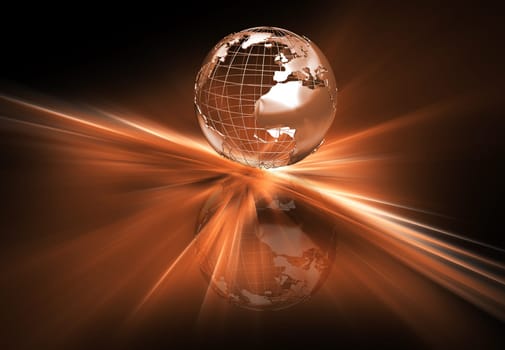 Abstract globe