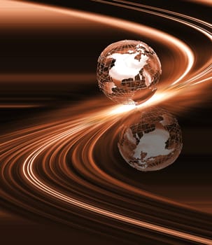 Abstract globe