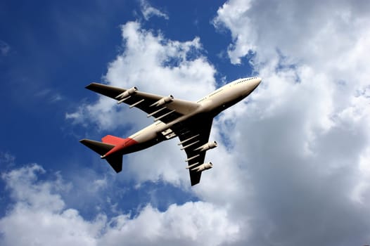 Plane in sky
