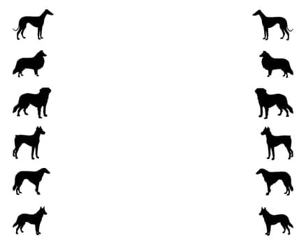 Background with dogs
