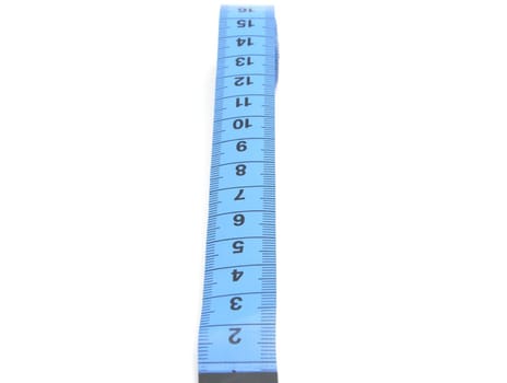 Blue Unrolled Tape Measure