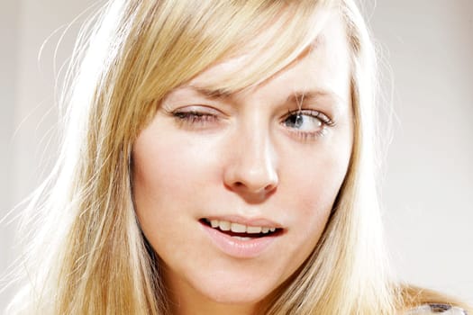 Blonde model