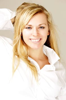 Blonde model