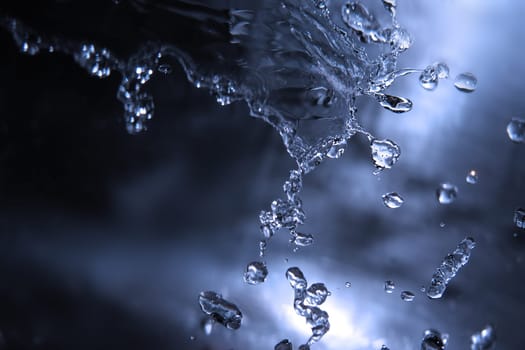 Splashing water