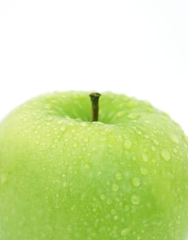 Apple with water drops