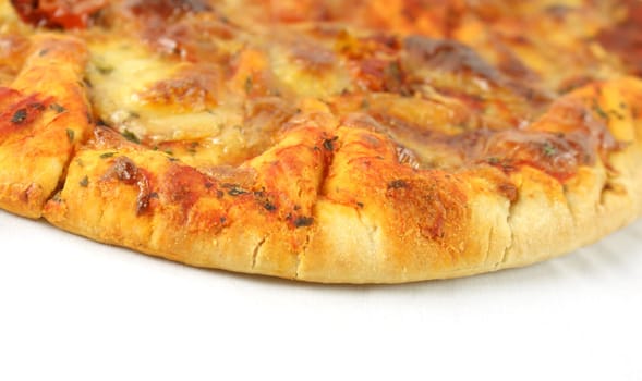 Cheese and tomato pizza