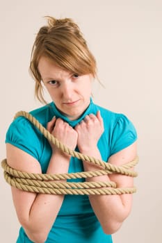 chained woman