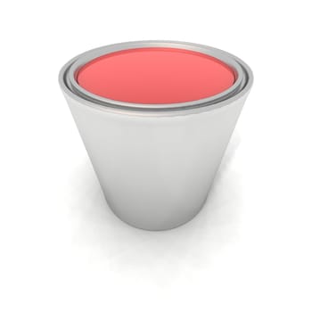 red paint can