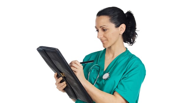 Attractive lady doctor