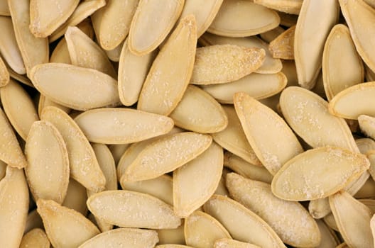 Roasted and salted pumpkin seeds