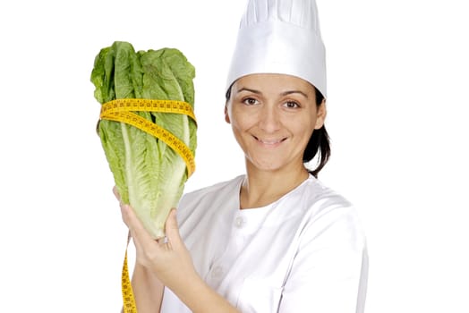 happy attractive cook woman