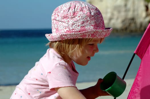 On the beach