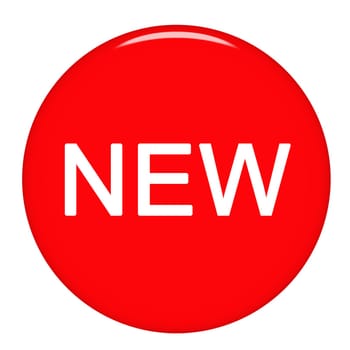 3d new badge with reflection