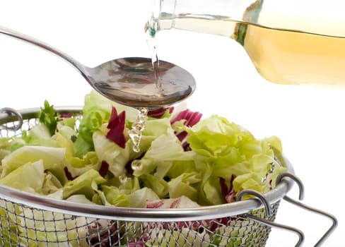 Preparation of green salad