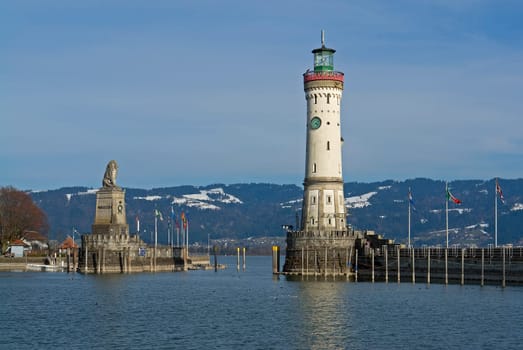 Harbour entrance in Lindau