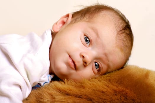 Baby with teddy bear