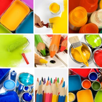 Beautiful painting collage