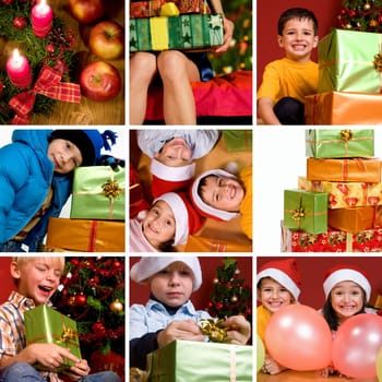 Beautiful christmas collage