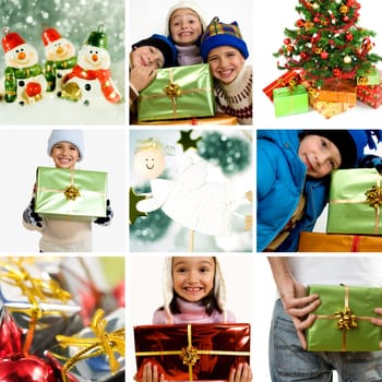 Beautiful christmas collage