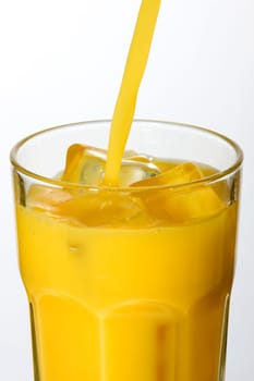 Orange Juice - Pouring into a Glass