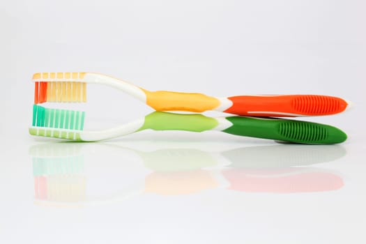 two toothbrushes