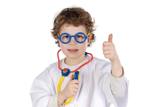 Adorable future doctor