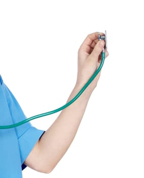 Medical examination with a stethoscope i