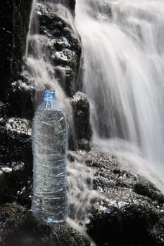 Mineral water in waterfalls