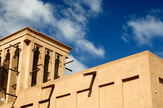 Wind tower for cooling a traditional house,Dubai