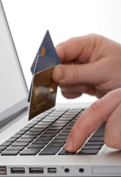 Online shopping with credit card