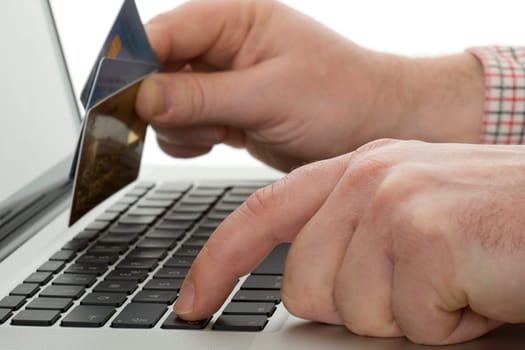 Online shopping with credit card
