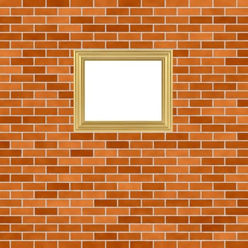 Frame on brickwall
