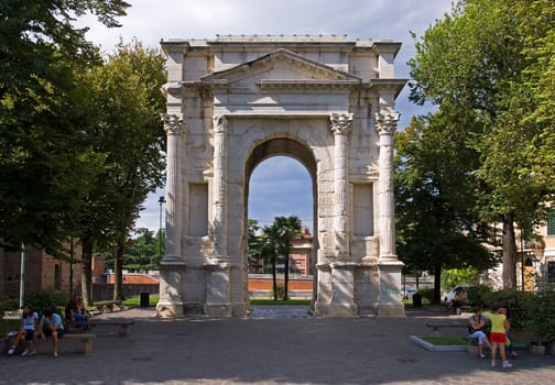 In Verona at the Arco dei Gavi