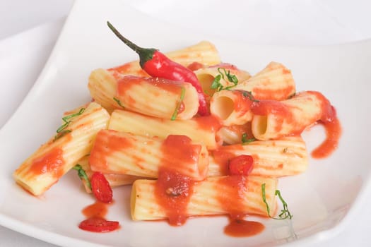 Rigatoni with sauce
