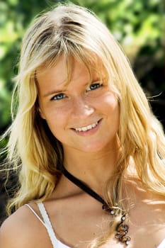 Blonde model
