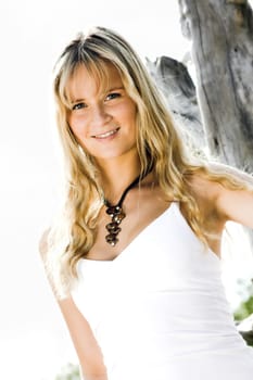 Blonde model