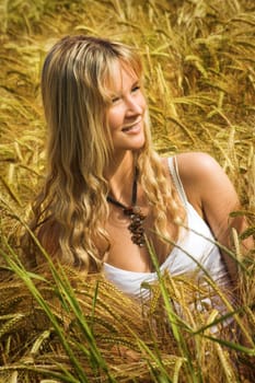 Woman in the field