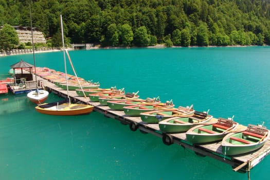 Boat dock at Lake Walchensee