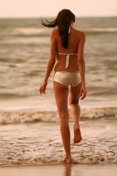 Woman on the beach