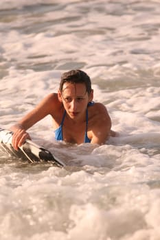 Surfing on Boogieboard