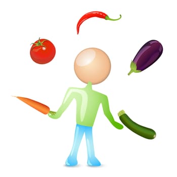 juggling humanoid