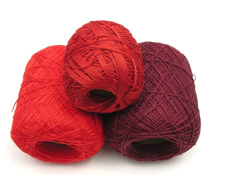 Yarn ball in red
