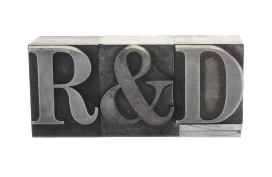R and D in old metal type