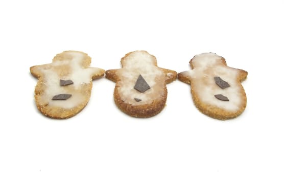 Selfmade wholemeal christmas cookies