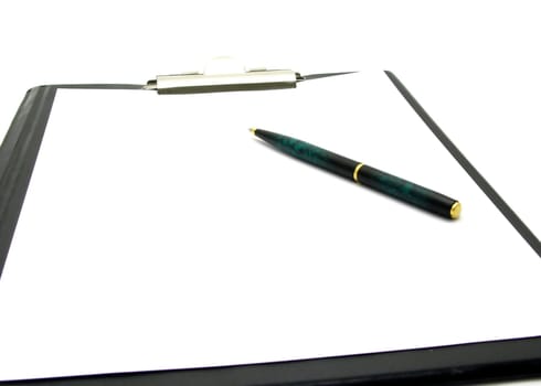 Writing pad with ballpoint pen