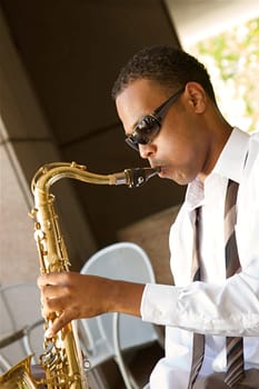 Hip Young Saxophonist