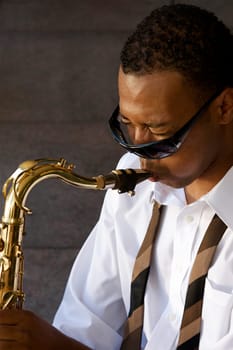 Hip Young Saxophonist